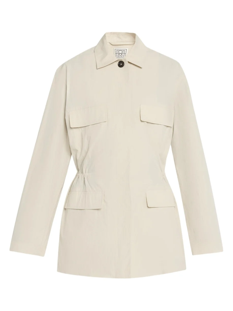 Collared Drawstring Jacket