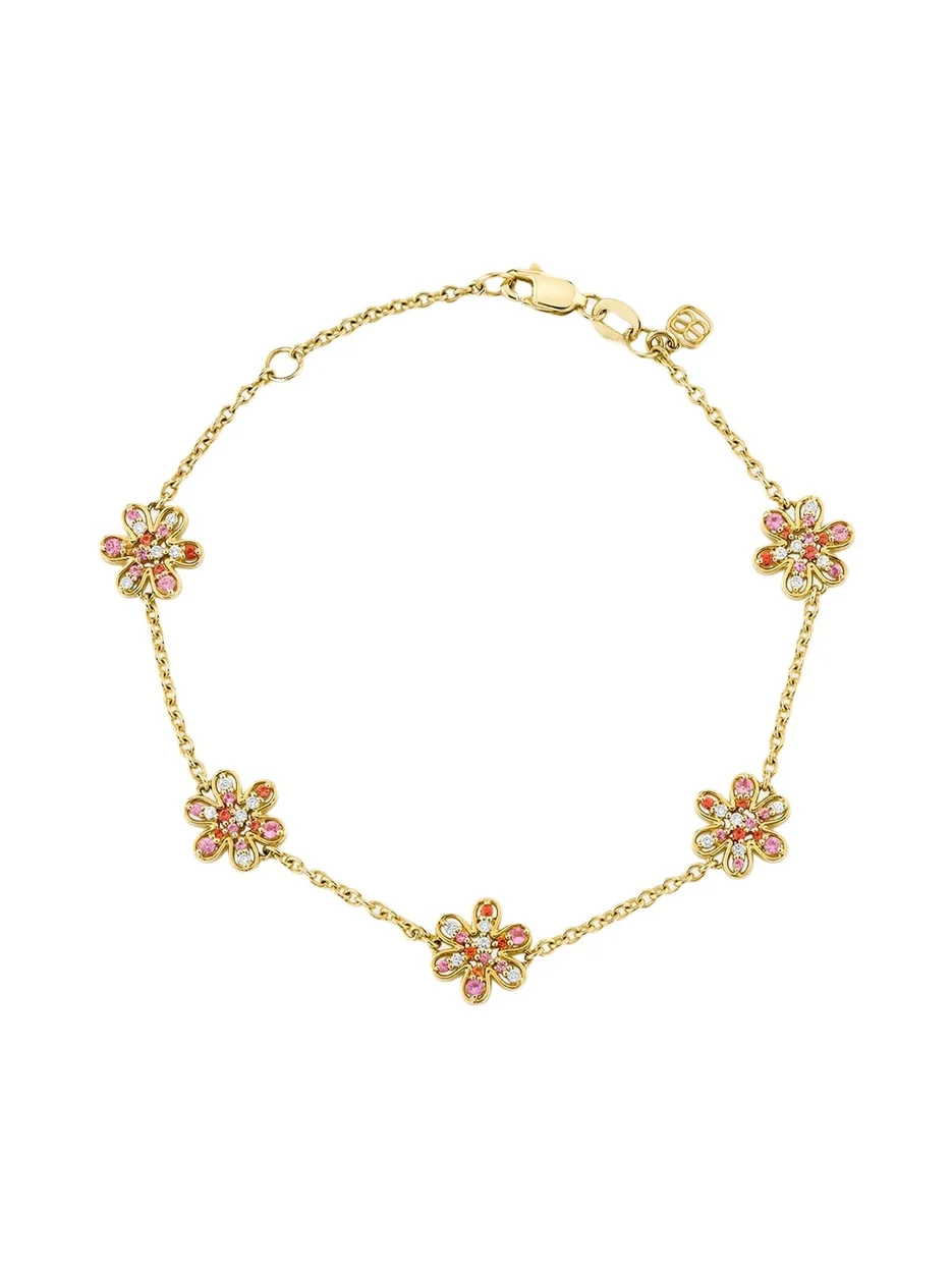 14K Daisy Cocktail Chain Bracelet 14K Daisy Cocktail Chain Bracelet