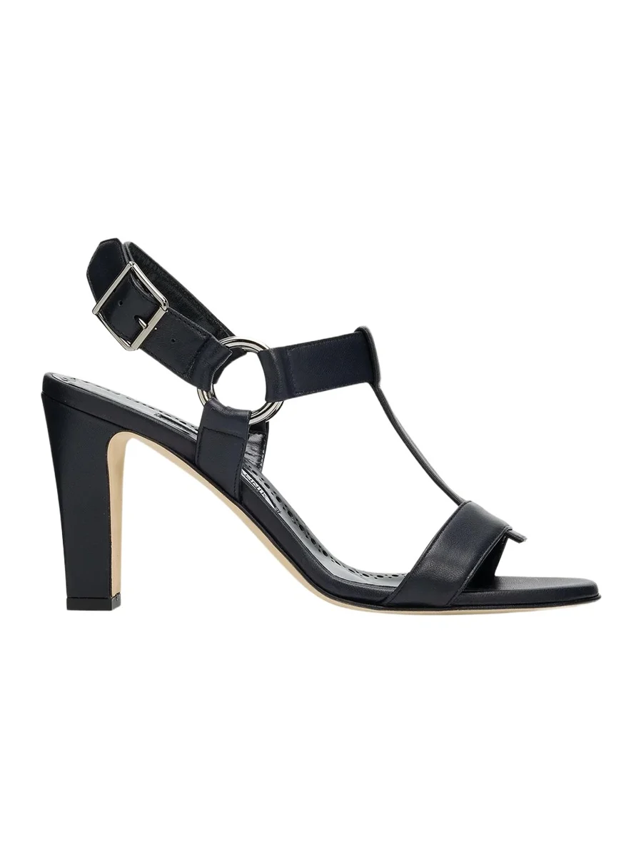 90mm Miona Leather T-Bar Sandals