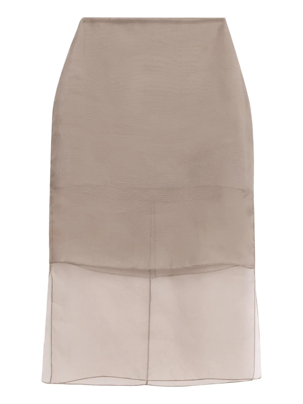 Brett Layered Silk Organza Midi Pencil Skirt Brett Layered Silk Organza Midi Pencil Skirt
