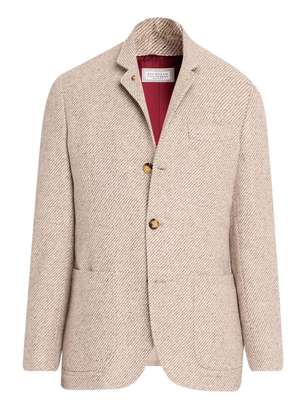 Brunello Cucinelli Men's Cashmere and Silk Diagonal Stripe Sport Coat