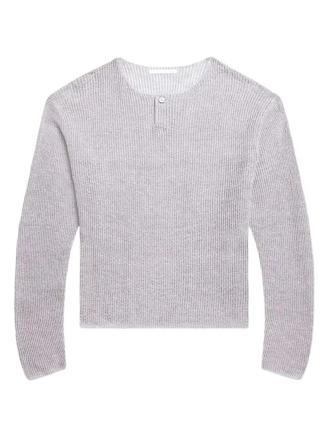 Men's Waffle-Knit Henley T-Shirt