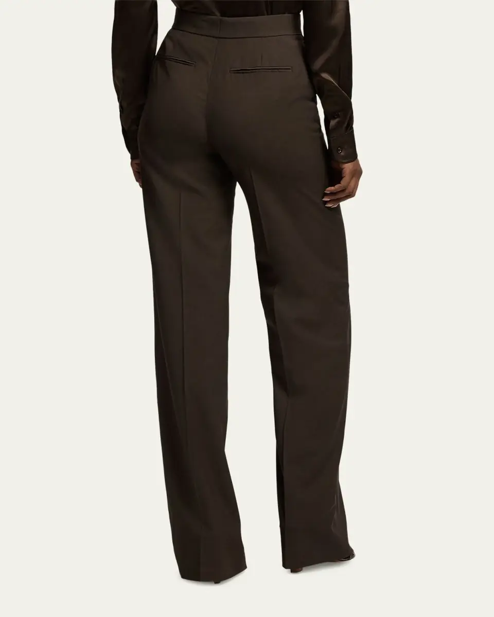 Ralph Lauren Collection Tropical Wool Straight Trousers | Thumbnail 3 Ralph Lauren Collection Tropical Wool Straight Trousers | Thumbnail 3
