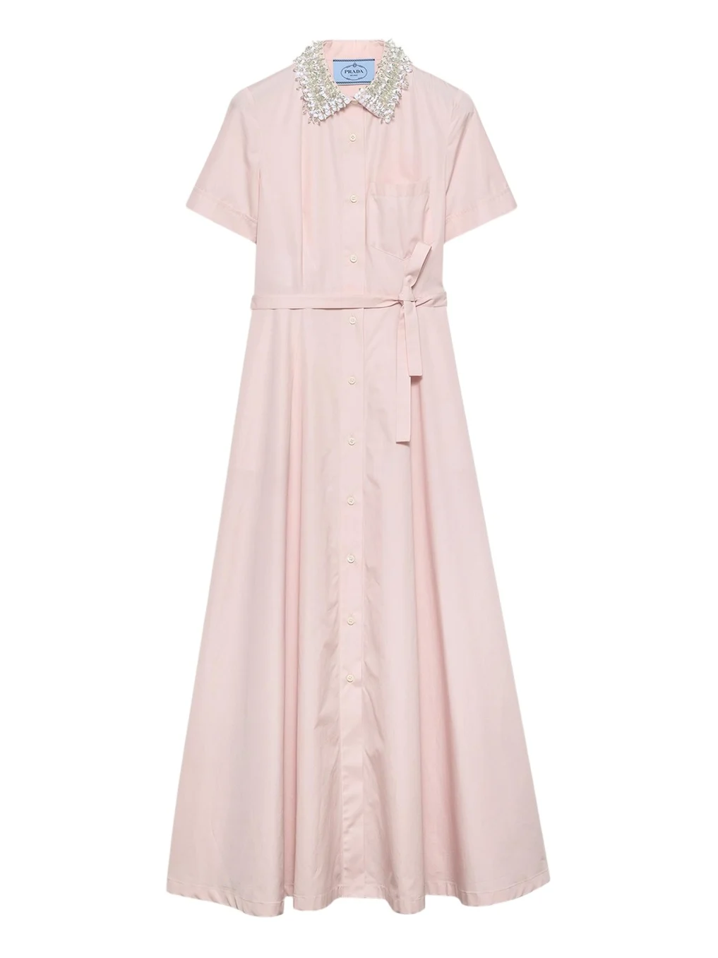 Embroidered Poplin Shirtdress Embroidered Poplin Shirtdress