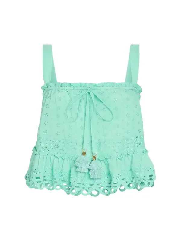 Amina Eyelet Tank Top Amina Eyelet Tank Top