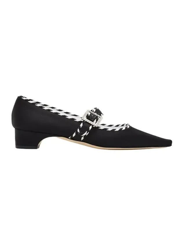 30mm Zaera Satin Mary Jane Pumps 30mm Zaera Satin Mary Jane Pumps