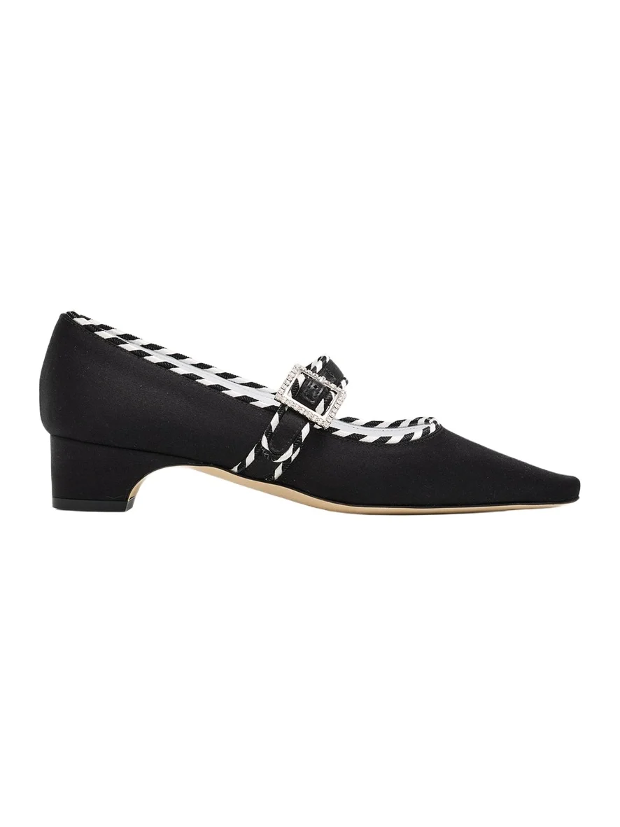 30mm Zaera Satin Mary Jane Pumps