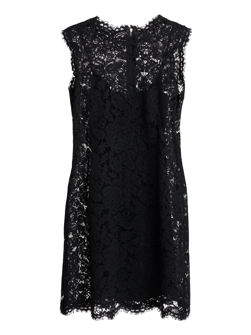 Sleeveless Floral Lace A-Line Dress Sleeveless Floral Lace A-Line Dress
