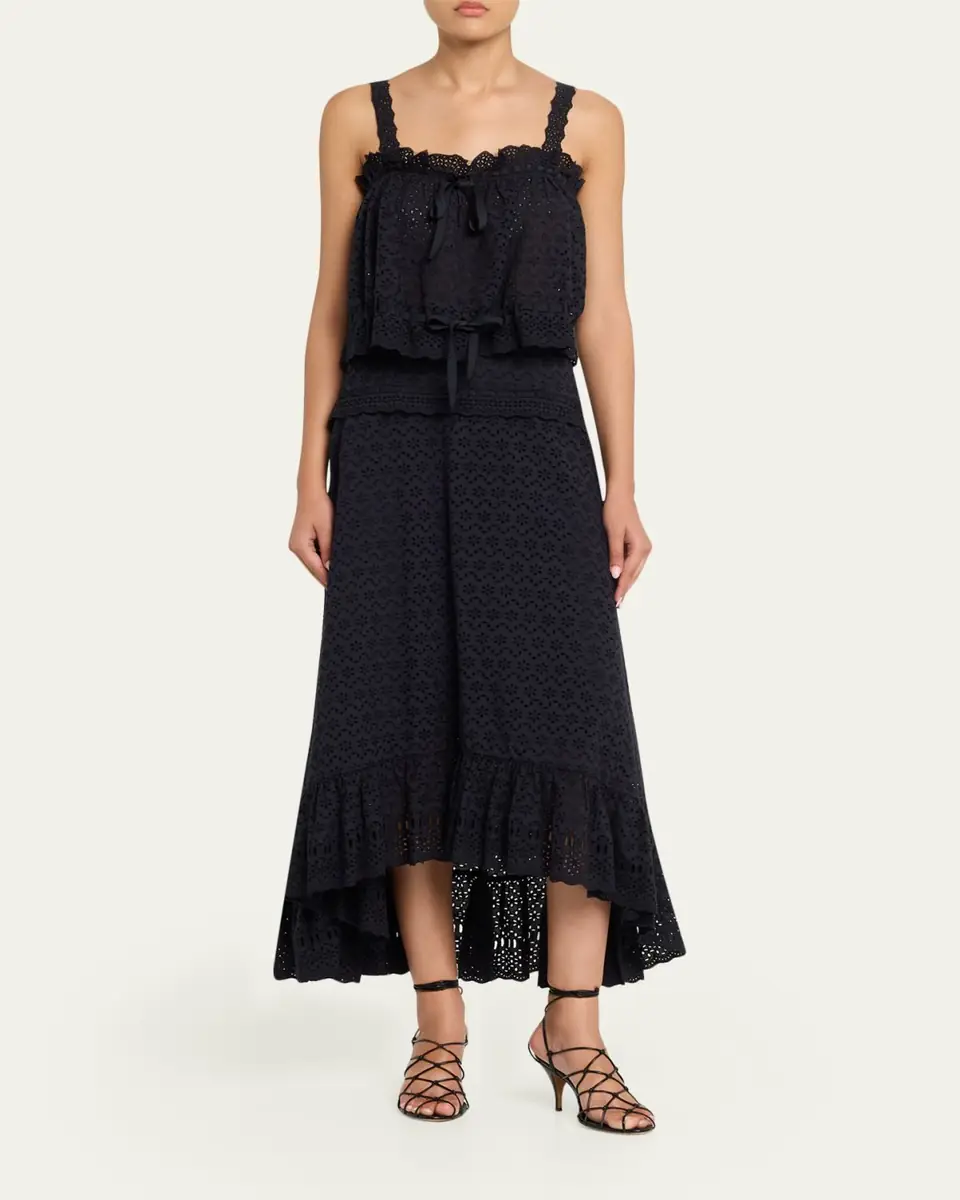 Ulla Johnson Violetta Cotton Eyelet Maxi Skirt | Thumbnail 2 Ulla Johnson Violetta Cotton Eyelet Maxi Skirt | Thumbnail 2