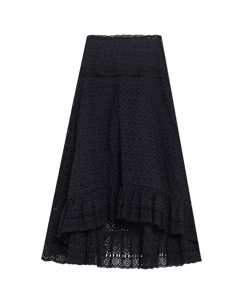 Ulla Johnson Violetta Cotton Eyelet Maxi Skirt | Image 1 Ulla Johnson Violetta Cotton Eyelet Maxi Skirt | Image 1