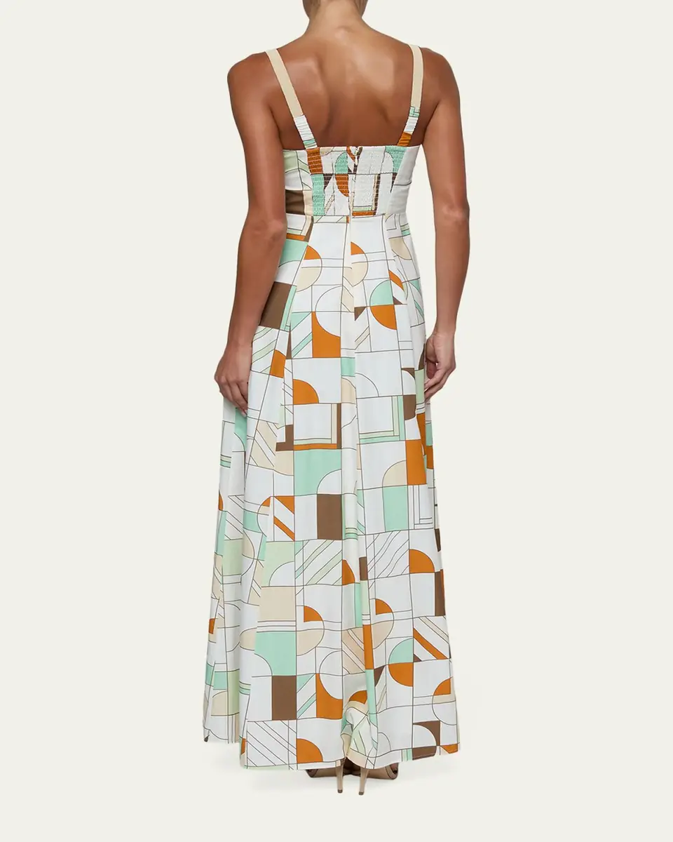 L'Agence Sutton Geometric Maxi Dress | Thumbnail 3 L'Agence Sutton Geometric Maxi Dress | Thumbnail 3