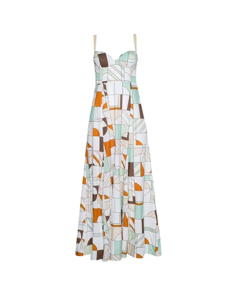 Sutton Geometric Maxi Dress