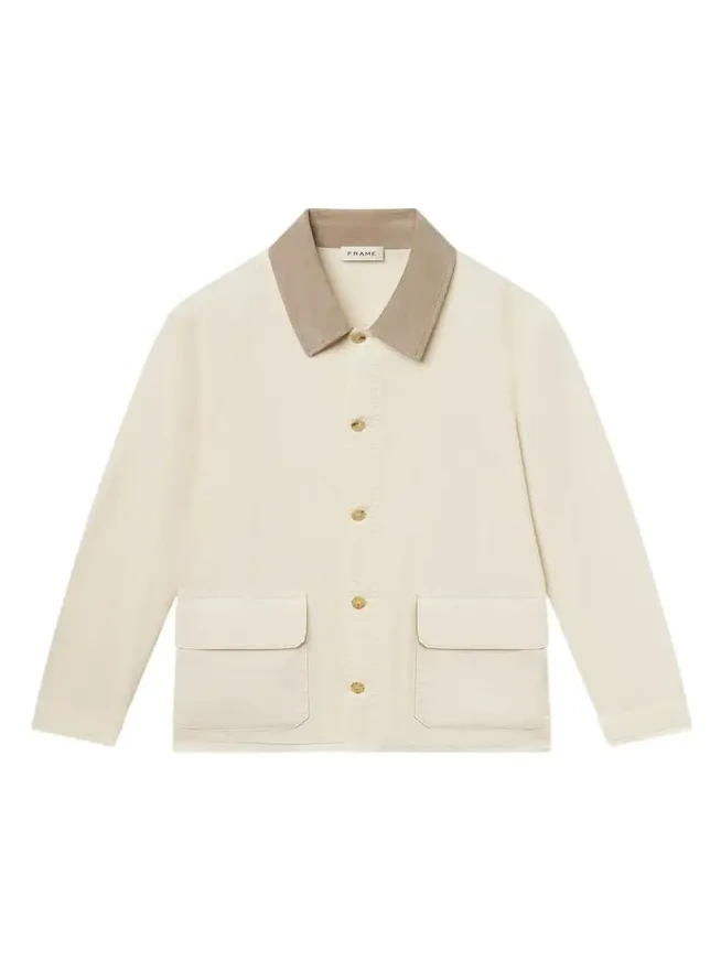 Men's Corduroy-Collar Canvas Shirt Jacket Men's Corduroy-Collar Canvas Shirt Jacket