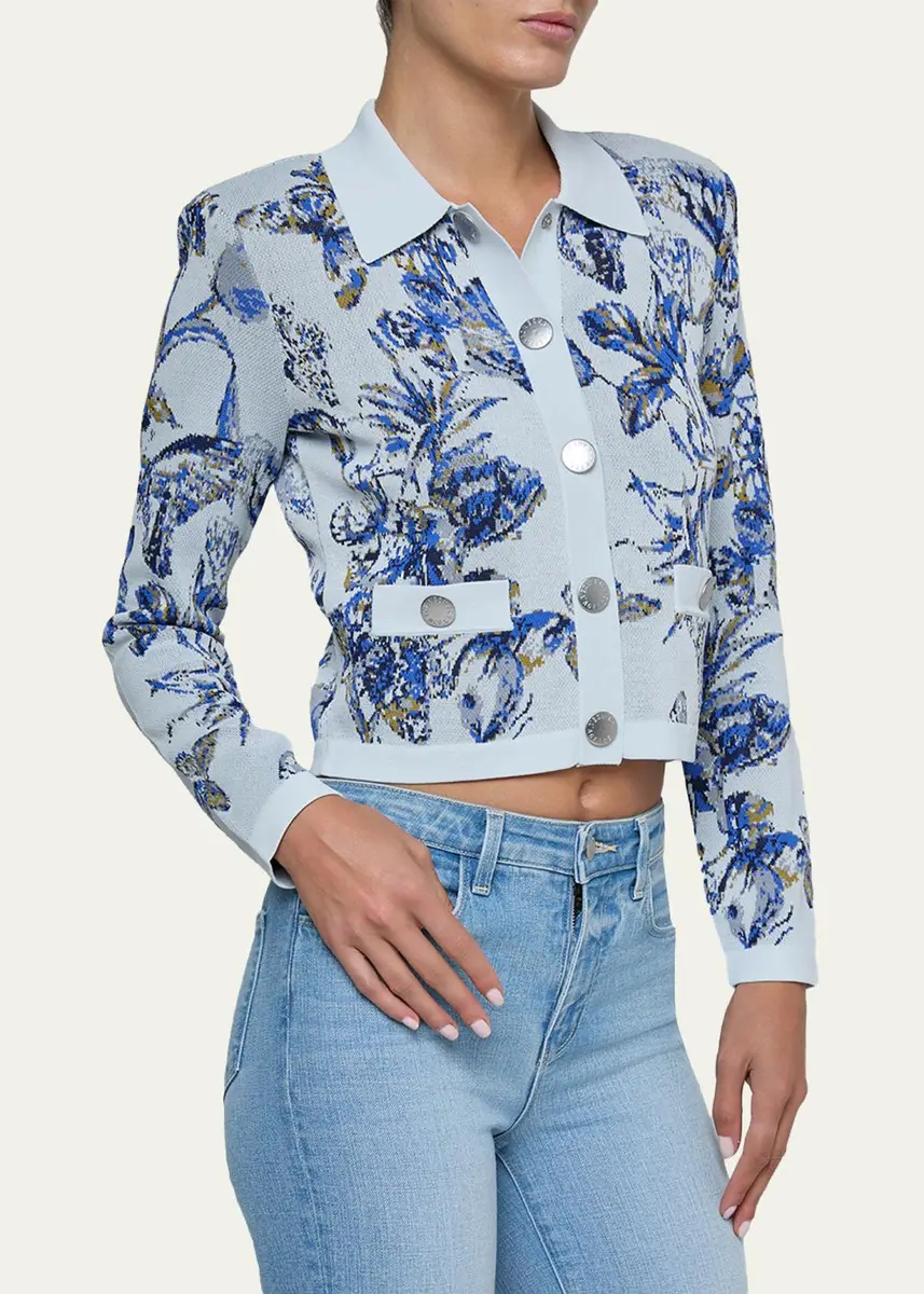 L'Agence Western Toile Osiris Jacquard Cardigan | Thumbnail 11 L'Agence Western Toile Osiris Jacquard Cardigan | Thumbnail 11