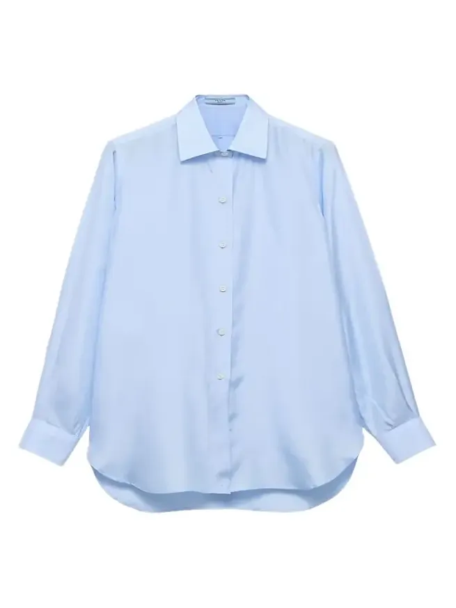 Silk Poplin Button-Down Shirt Silk Poplin Button-Down Shirt