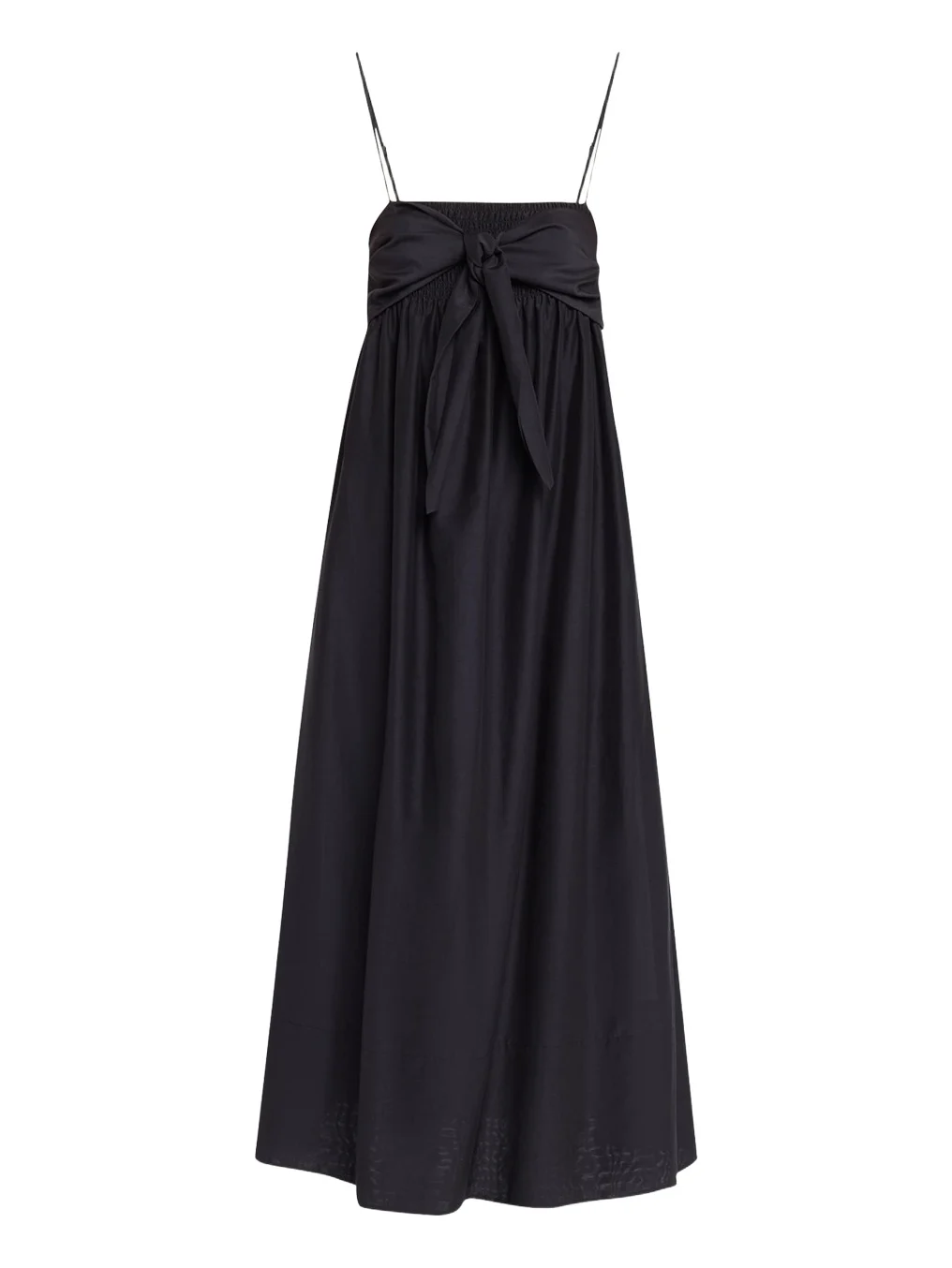 Vince Tie-Front Cotton Maxi Dress