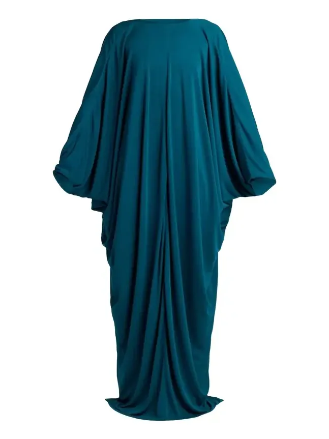 Draped Jersey High-Low Caftan Dress Draped Jersey High-Low Caftan Dress