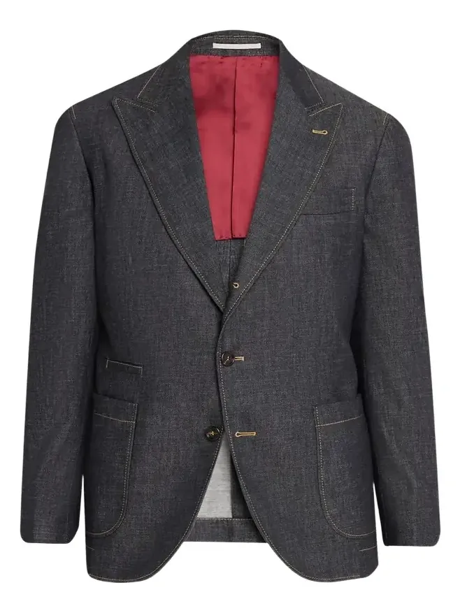 Brunello Cucinelli Men's Denim Single-Breasted Sport Coat