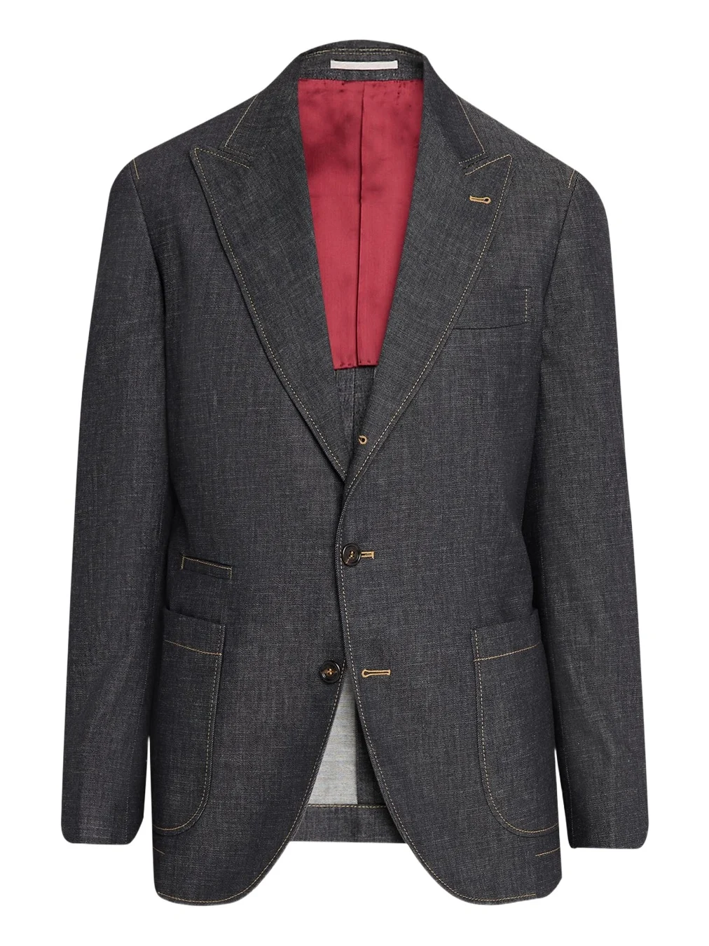 Men's Denim Single-Breasted Sport Coat Men's Denim Single-Breasted Sport Coat
