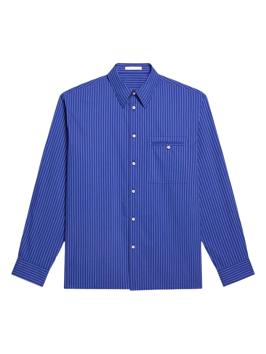 Men's Pinstripe Poplin Double-Pocket Button-Down Shirt Men's Pinstripe Poplin Double-Pocket Button-Down Shirt