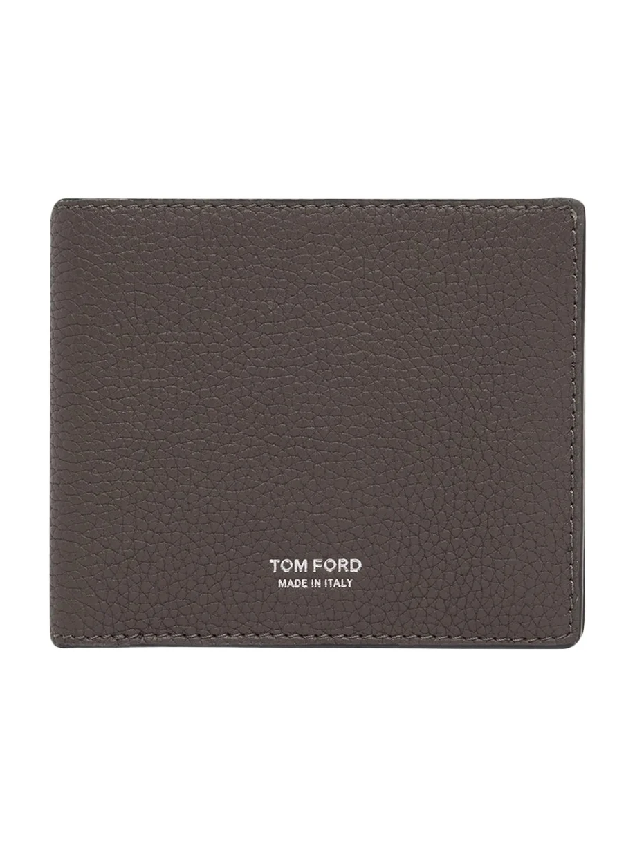 Tom Ford Men's Grained Leather T Line Bifold Wallet