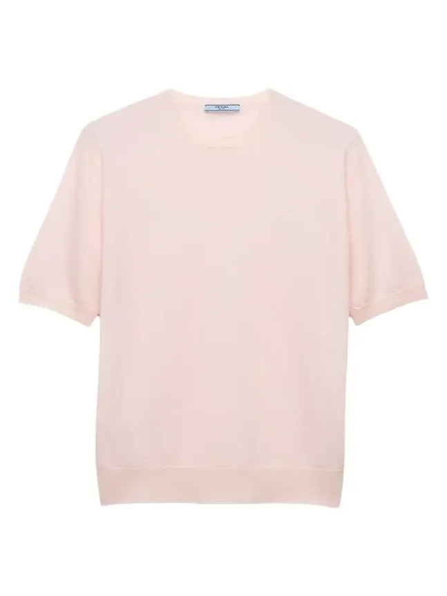 Superfine Cashmere Short-Sleeve T-Shirt