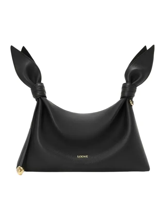 Scarf Mini Knotted Leather Shoulder Bag Scarf Mini Knotted Leather Shoulder Bag