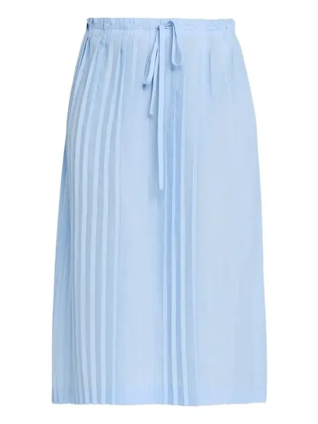 Belted Pleated Skirt