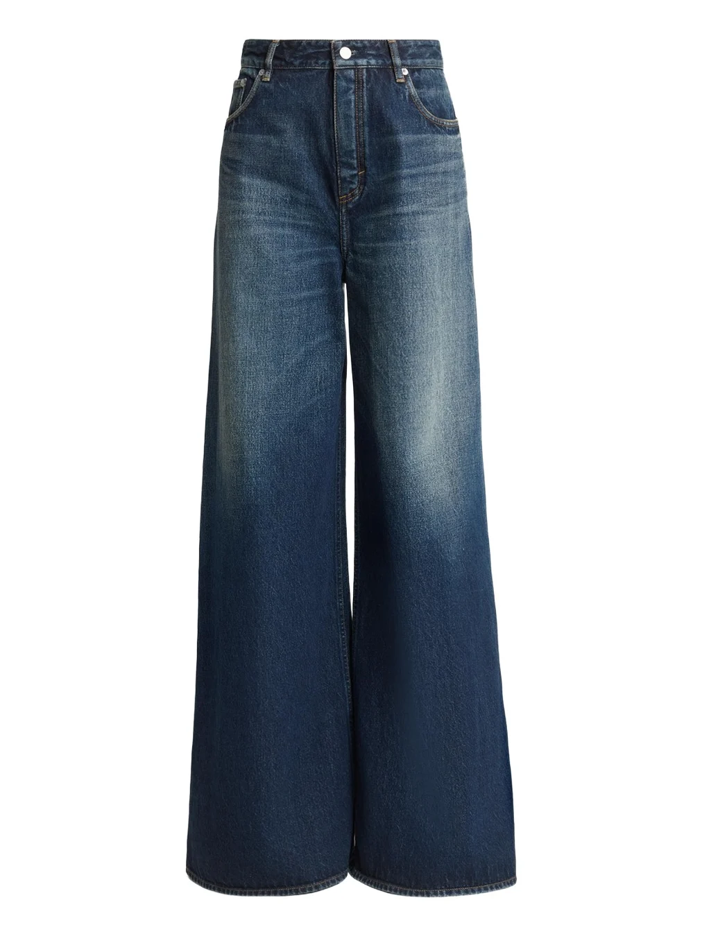 High-Rise Denim Wide-Leg Palazzo Pants High-Rise Denim Wide-Leg Palazzo Pants