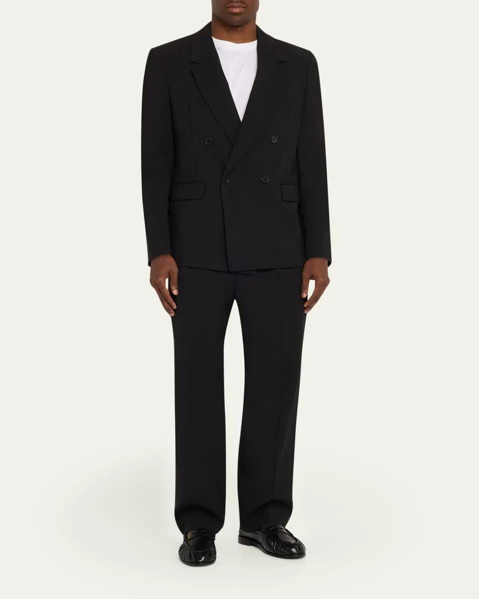 Frame Men's Tropical Wool Double-Breasted Blazer | Thumbnail 2 Frame Men's Tropical Wool Double-Breasted Blazer | Thumbnail 2