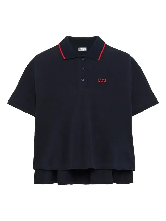 Trapeze Short-Sleeve Polo Shirt