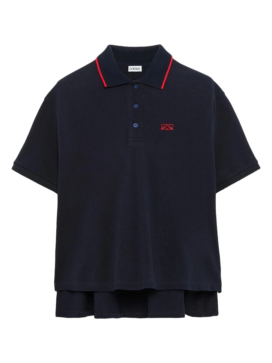 Trapeze Short-Sleeve Polo Shirt