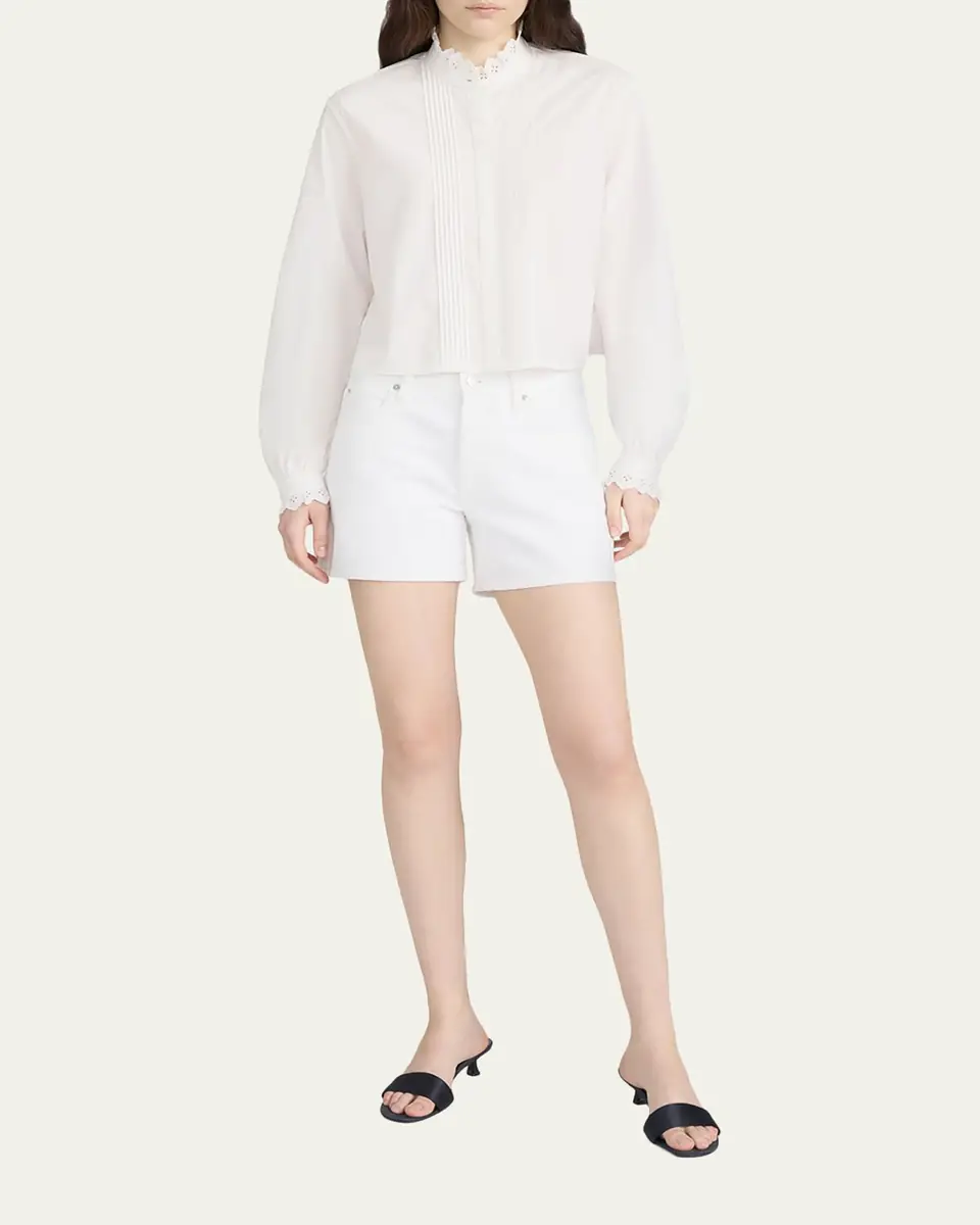 Frame The Long Hang Denim Shorts | Thumbnail 2