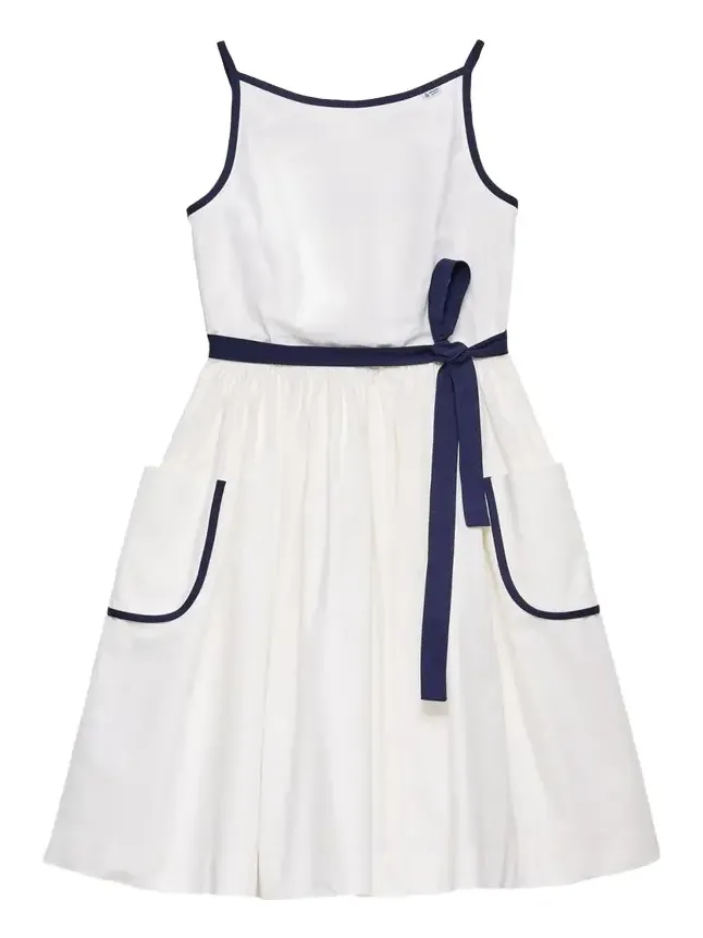 Slubbed Toile Sleeveless Dress Slubbed Toile Sleeveless Dress