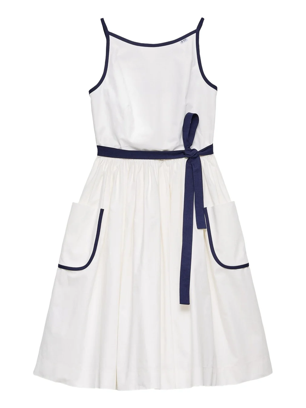 Prada Slubbed Toile Sleeveless Dress