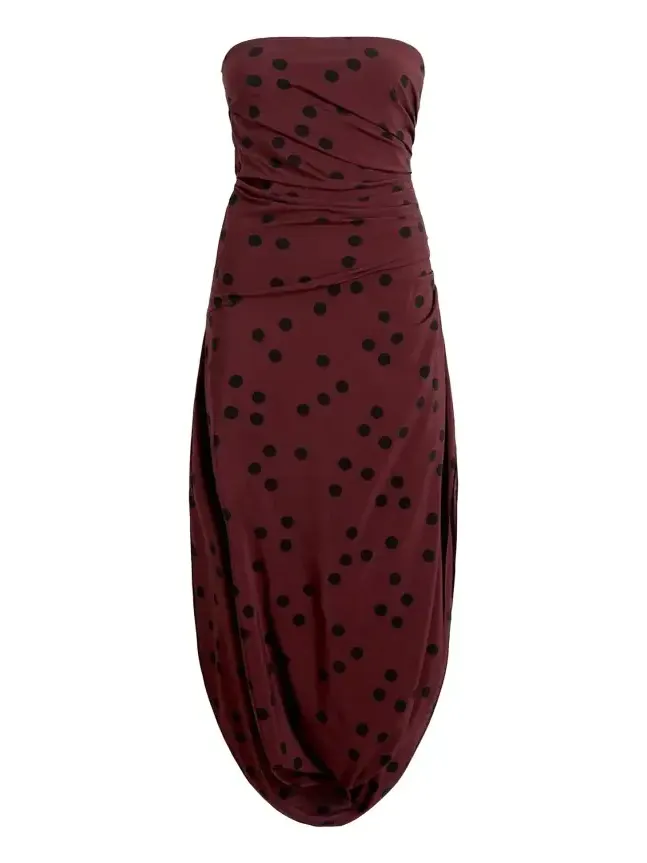 Nayara Printed Dot Stetch Viscose Dress Nayara Printed Dot Stetch Viscose Dress