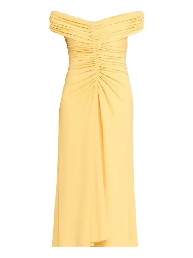 Sheyda Draped Jersey Midi Dress Sheyda Draped Jersey Midi Dress