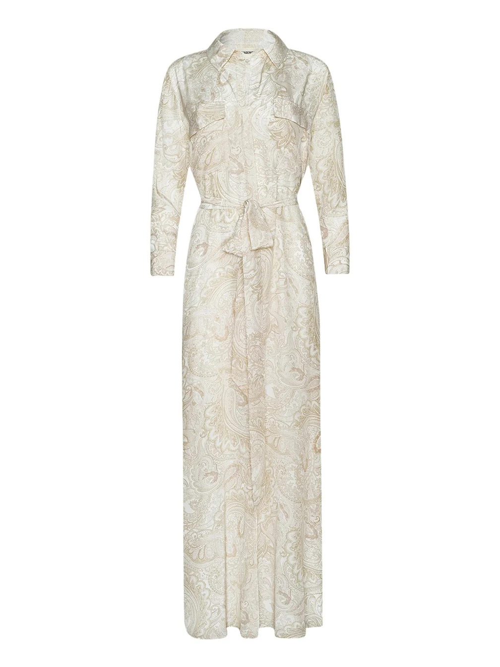 Cameron Paisley Silk Long Shirtdress Cameron Paisley Silk Long Shirtdress