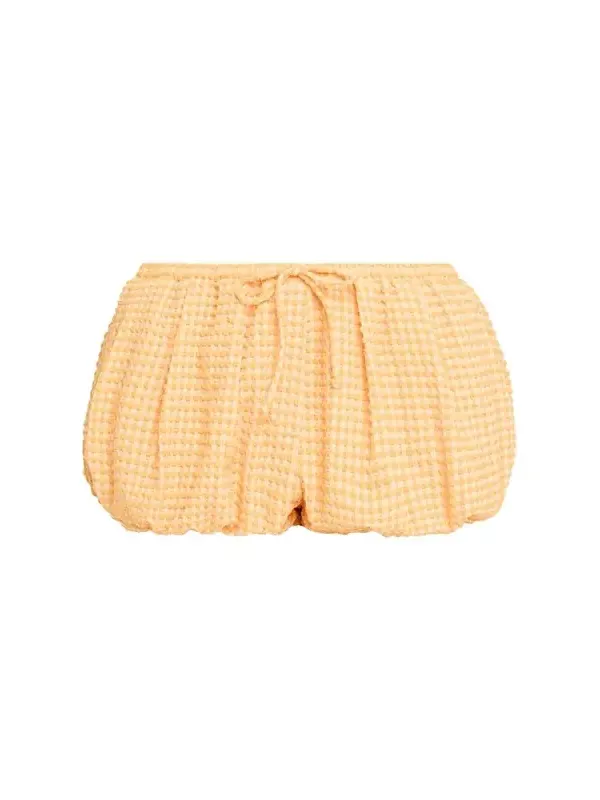 Addie Textured Gingham Bubble Shorts Addie Textured Gingham Bubble Shorts