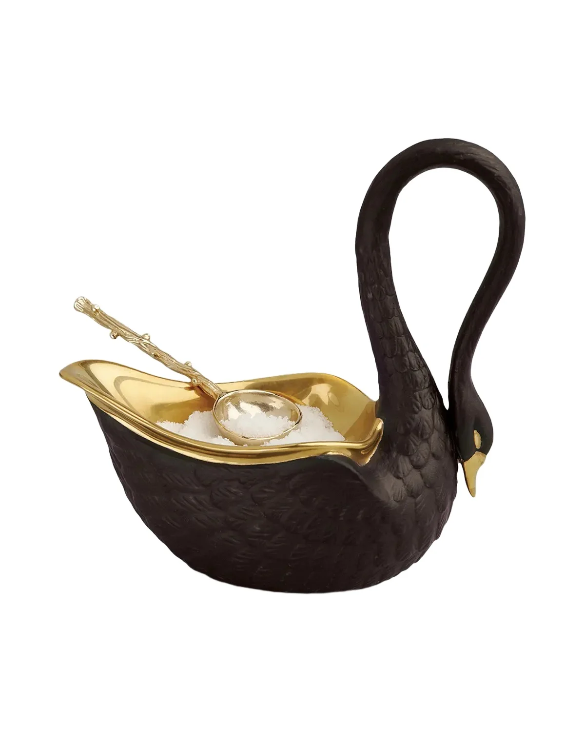 L'Objet Black Swan Salt Cellar