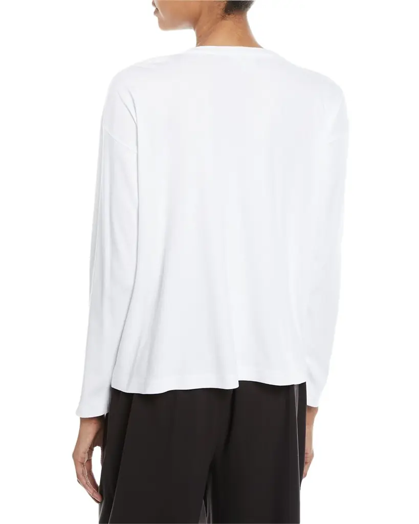 Eskandar Long-Sleeve Pima Cotton Top | Image 1 Eskandar Long-Sleeve Pima Cotton Top | Image 1