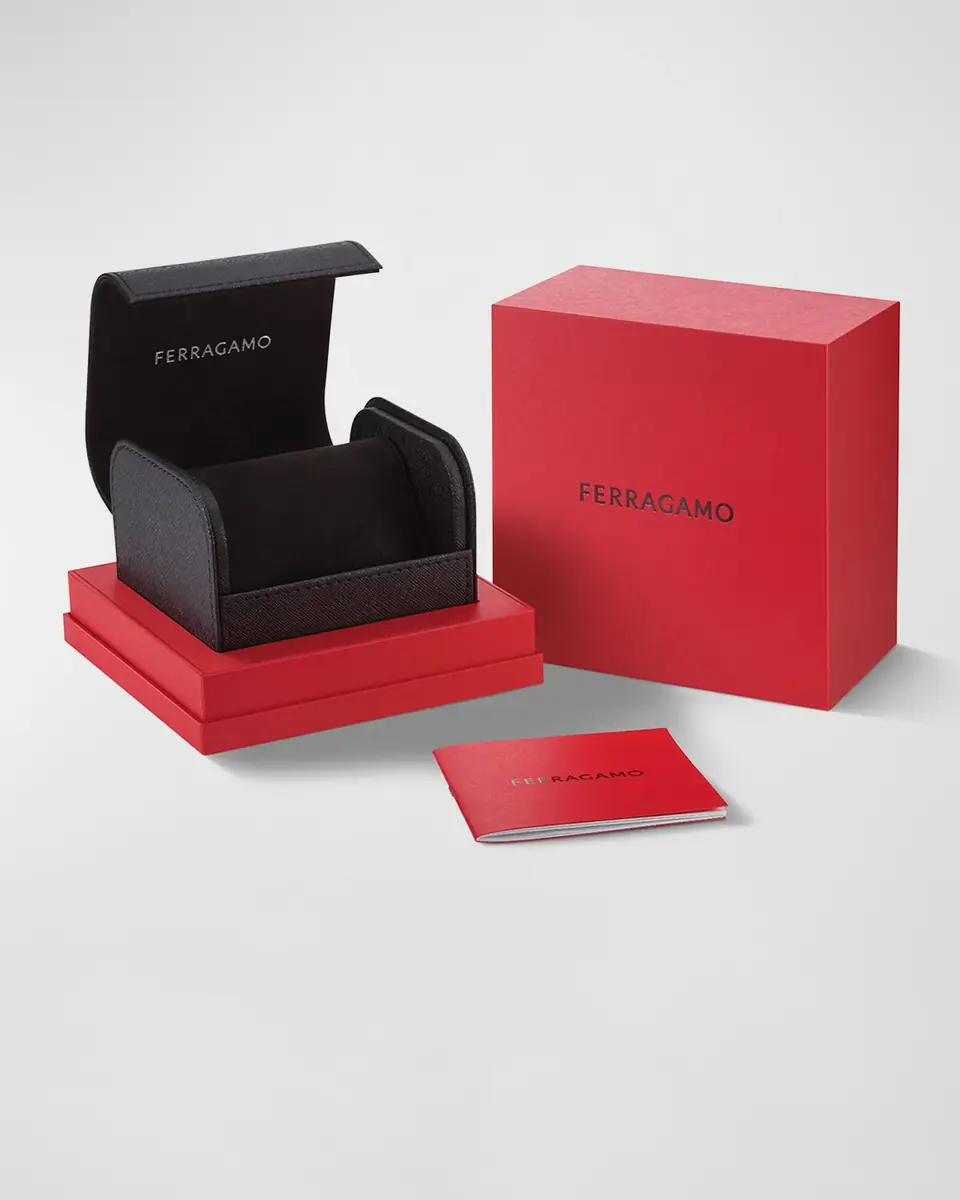 Ferragamo 18.5x30mm Secret Watch with Silver Dial, Two Tone | Thumbnail 3 Ferragamo 18.5x30mm Secret Watch with Silver Dial, Two Tone | Thumbnail 3