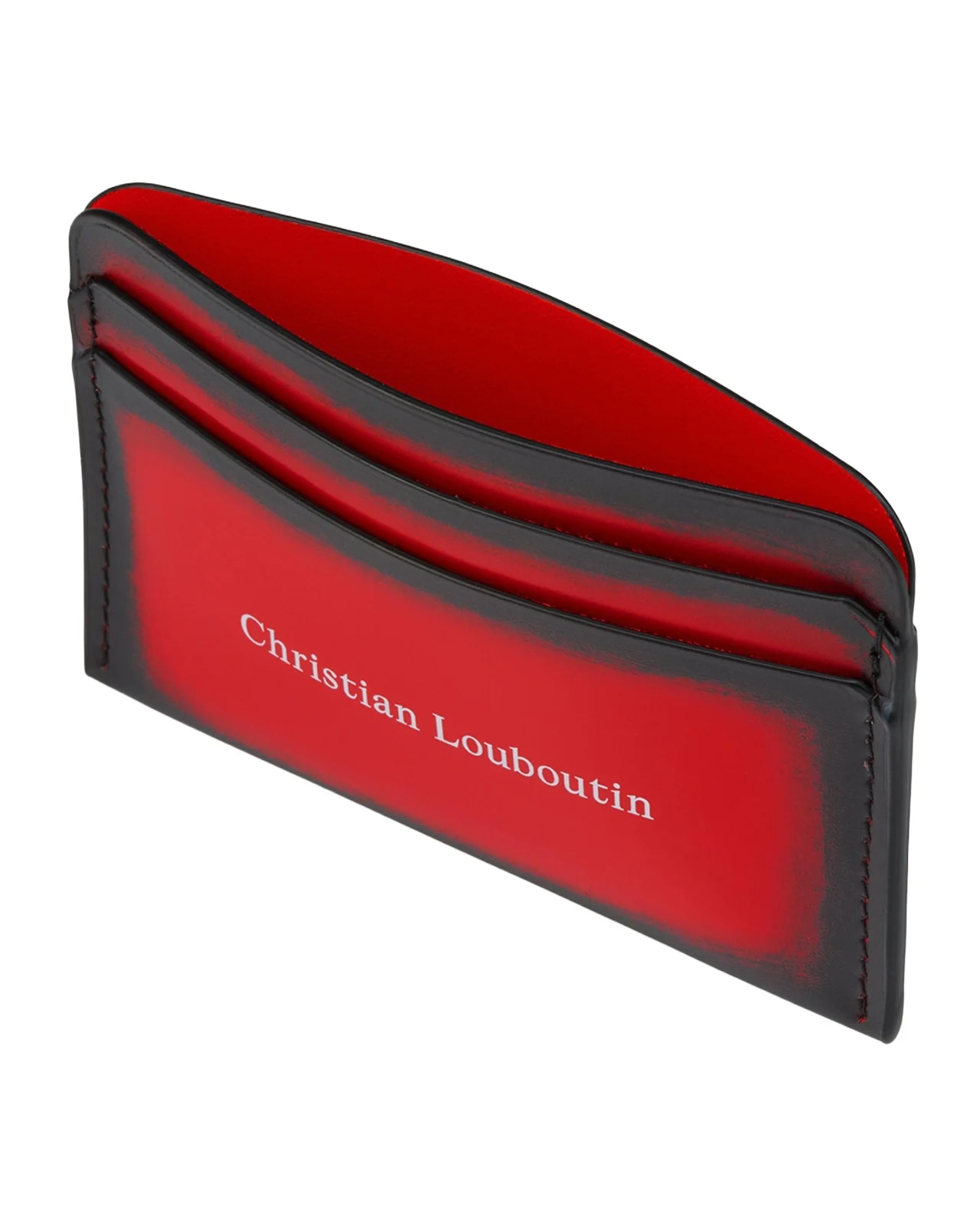 Christian Louboutin Men's Canopy Card Holder in Brushed Leather