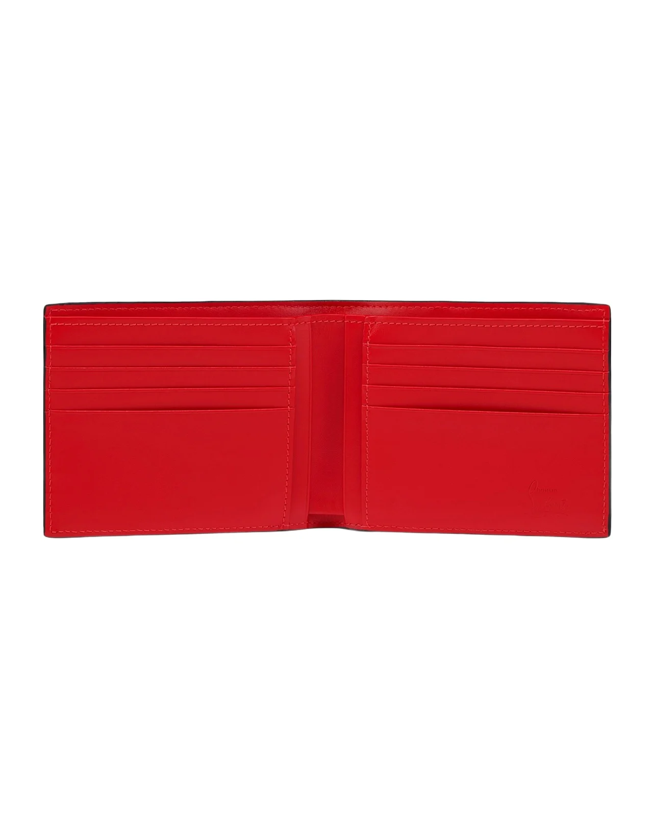 Christian Louboutin Men's Canopy Bifold Wallet in Brushed Leather
