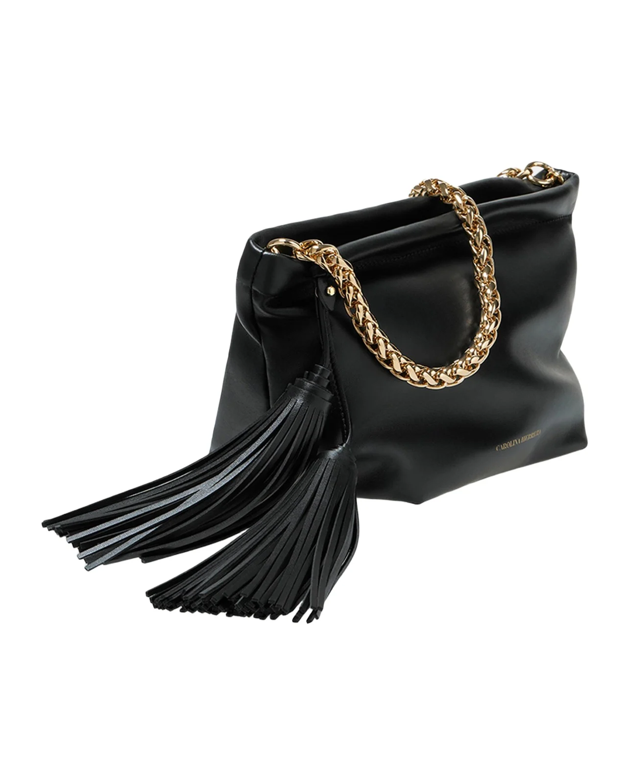 Pia Tassel-Embellished Leather Clutch Bag Pia Tassel-Embellished Leather Clutch Bag