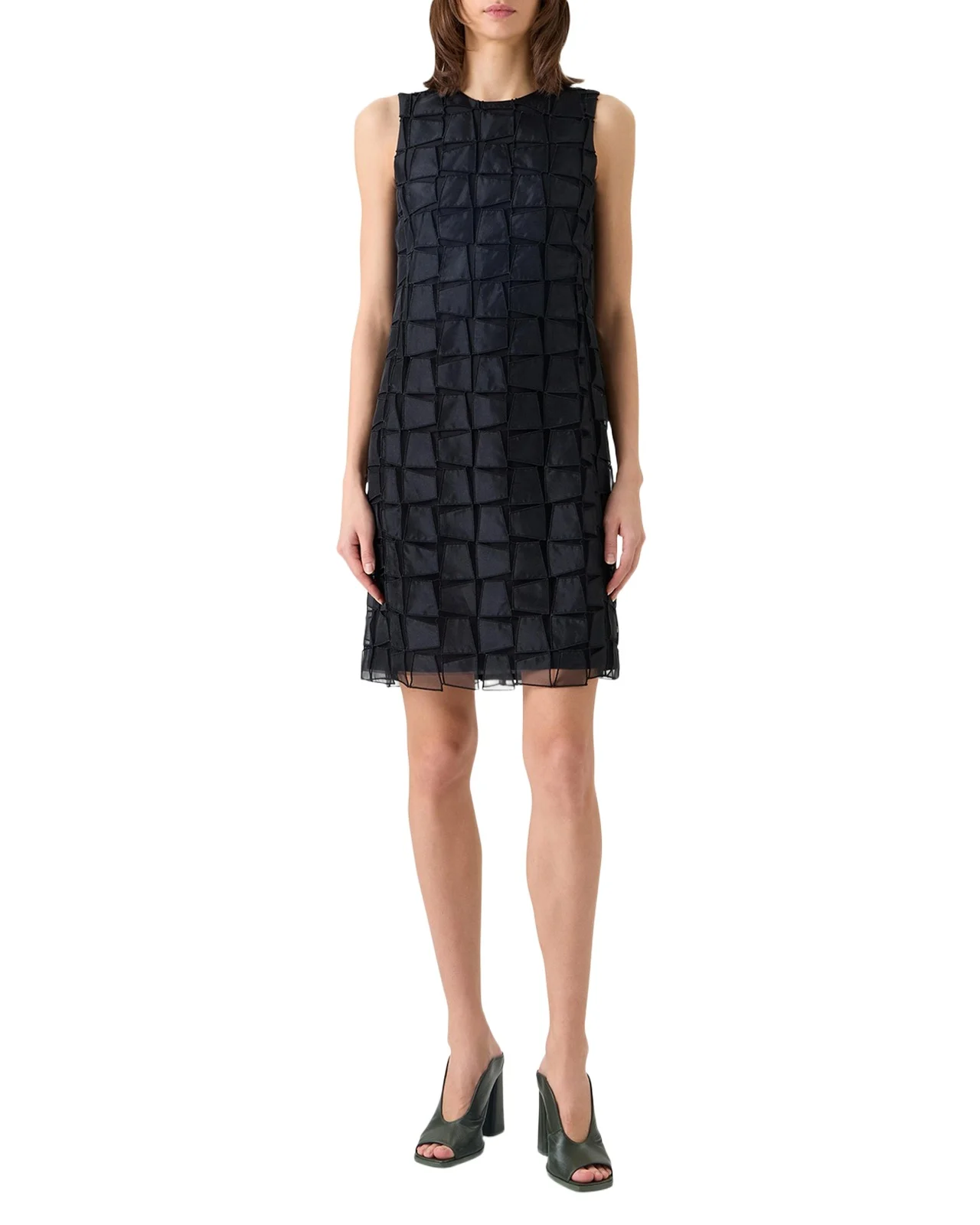 Embroidered Organza Sheath Dress Embroidered Organza Sheath Dress
