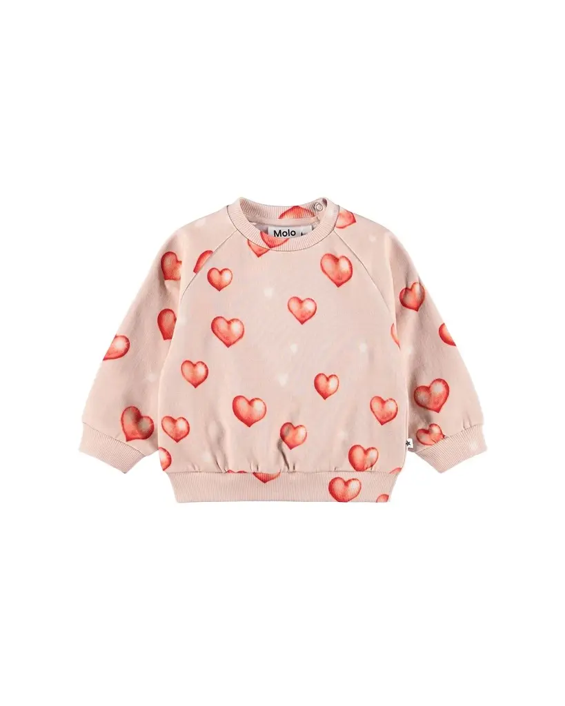 Molo Girl's Disc Organic Cotton Sweatshirt, Size -2 | Image 1 Molo Girl's Disc Organic Cotton Sweatshirt, Size -2 | Image 1