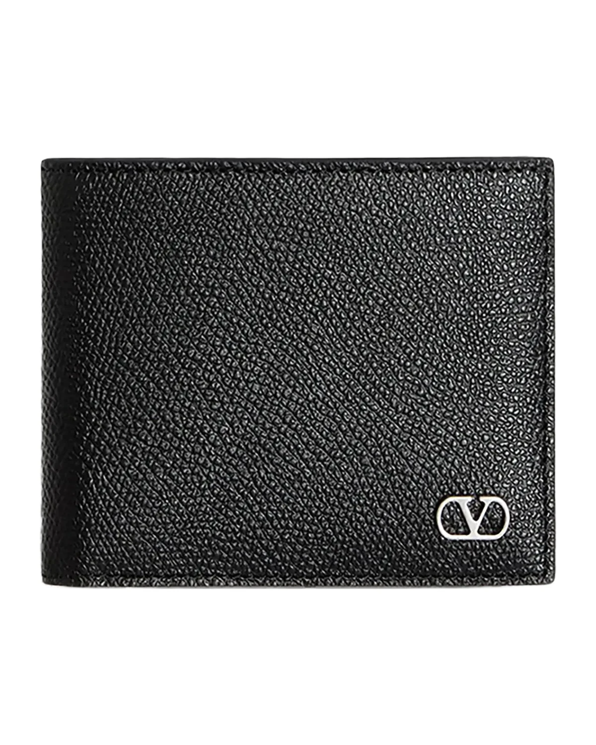 Valentino Garavani Men's VLogo Signature Grainy Calfskin Billfold Wallet