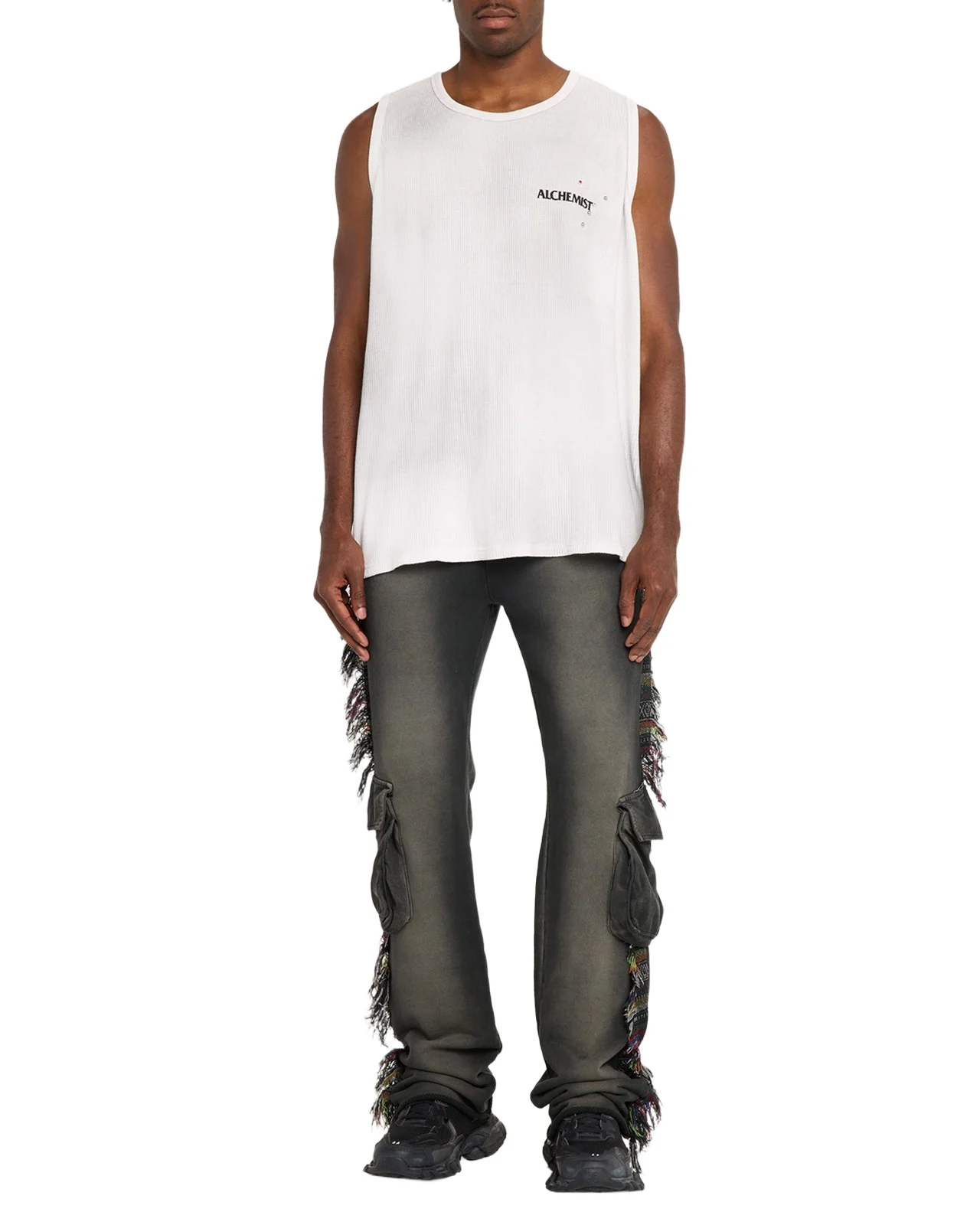 Men's Cotton Know U Rider Fringed Cargo Sweatpants Men's Cotton Know U Rider Fringed Cargo Sweatpants