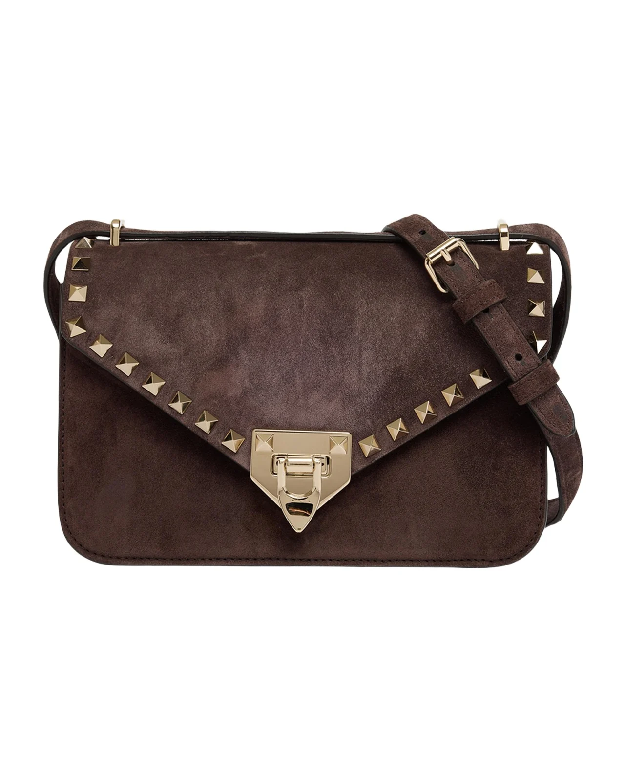 Rockstud Suede Shoulder Bag Rockstud Suede Shoulder Bag